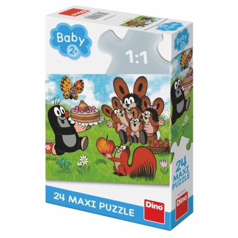 Dino Puzzle Krtko: Narodeniny 24 dielikov Maxi